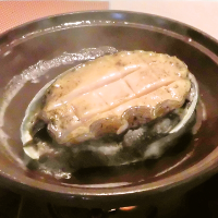 アワビの踊り焼き